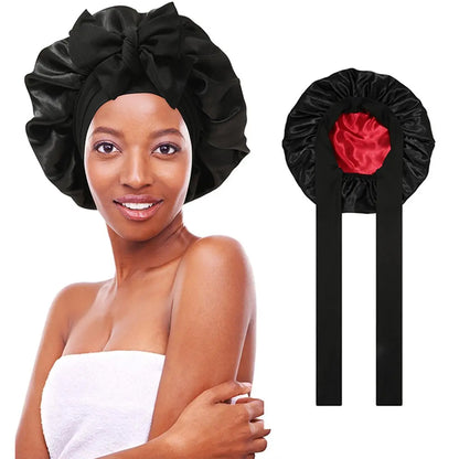SilkEase Satin Hair Cap – Double-Layer Silk-Like Satin Cap for Hair Protection and Comfort